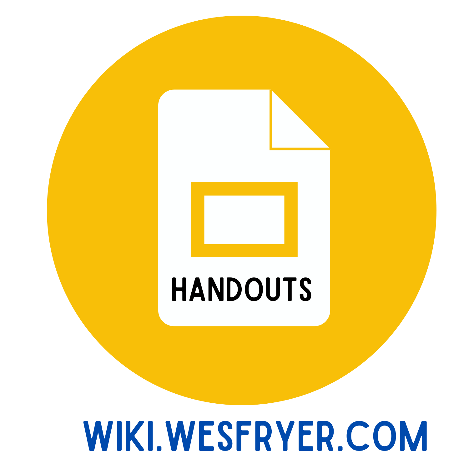 Presentation Handouts (and slides) from Wesley Fryer
